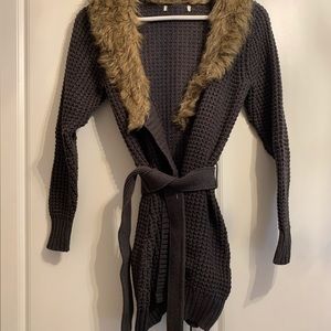 Faux Fur Sweater